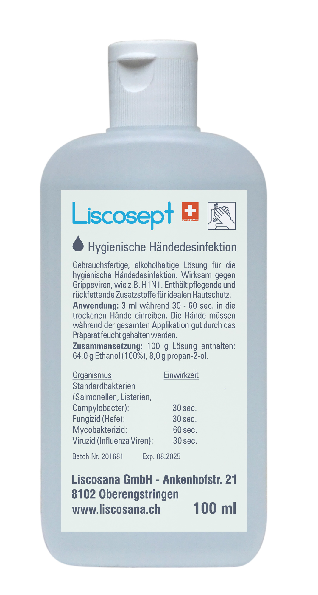 Liscosept Soft Gel 100 ml avec fermeture à rabat