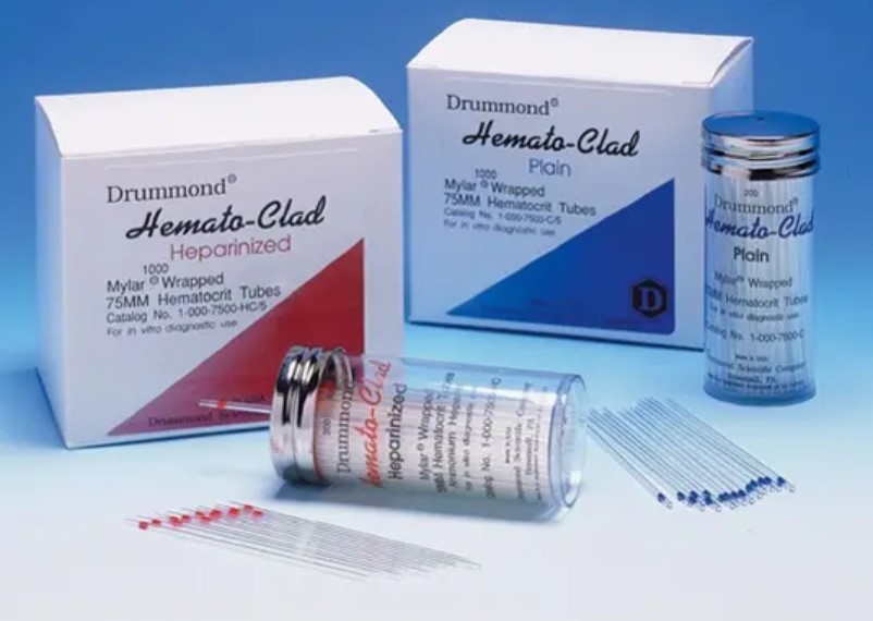 Hämatokrit-Kapillaren rot, Na-heparinisiert Hämatokrit-Kapillaren rot, Na-heparinisiert