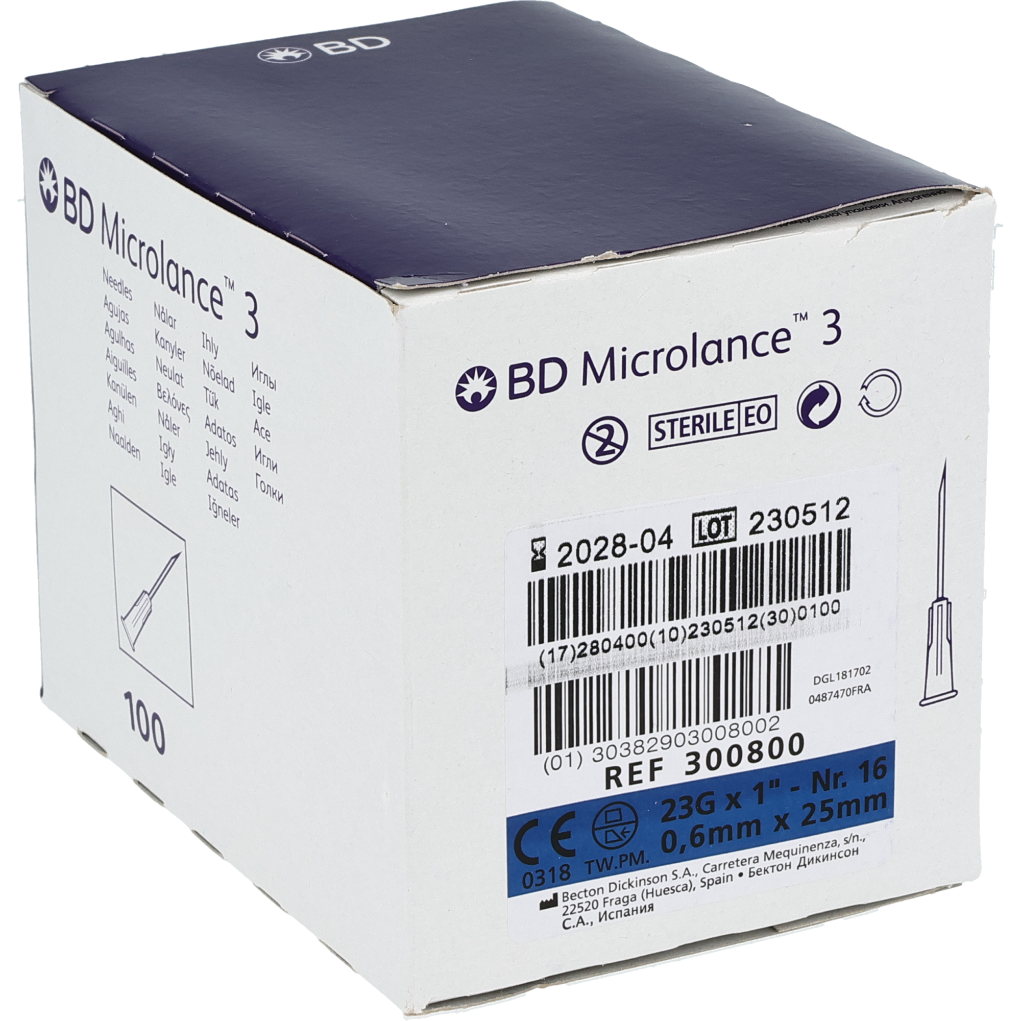 BD Microlance 3 Einmalkanülen Standard, blau BD Microlance 3 Einmalkanülen Standard, blau