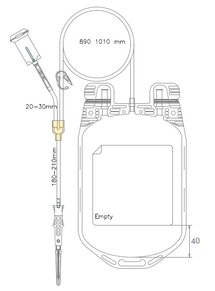 Aderlassbeutel Fenwal 600 ml