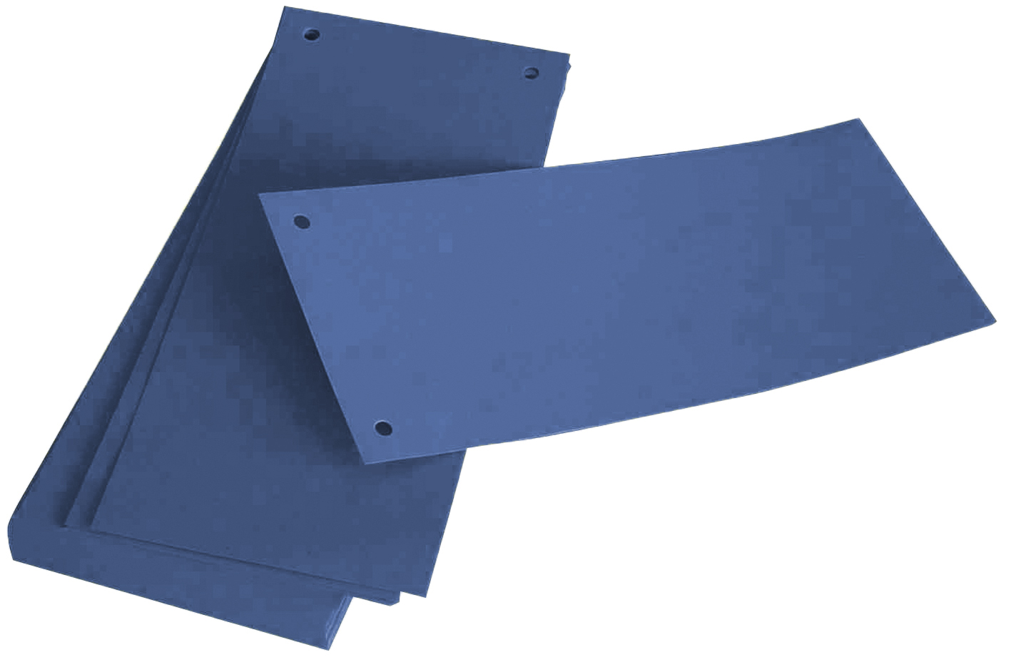 Trennstreifen aus Karton blau gelocht Trennstreifen aus Karton blau gelocht