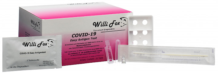 COVID-19 Easy Antigen Test mittels vorderem Nasenabstrich COVID-19 Easy Antigen Test mittels vorderem Nasenabstrich