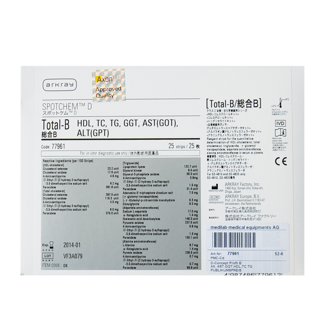 Spotchem D-Concept Profil B Alt,AST,GGT,HDL,TC,TG Spotchem D-Concept Profil B Alt,AST,GGT,HDL,TC,TG