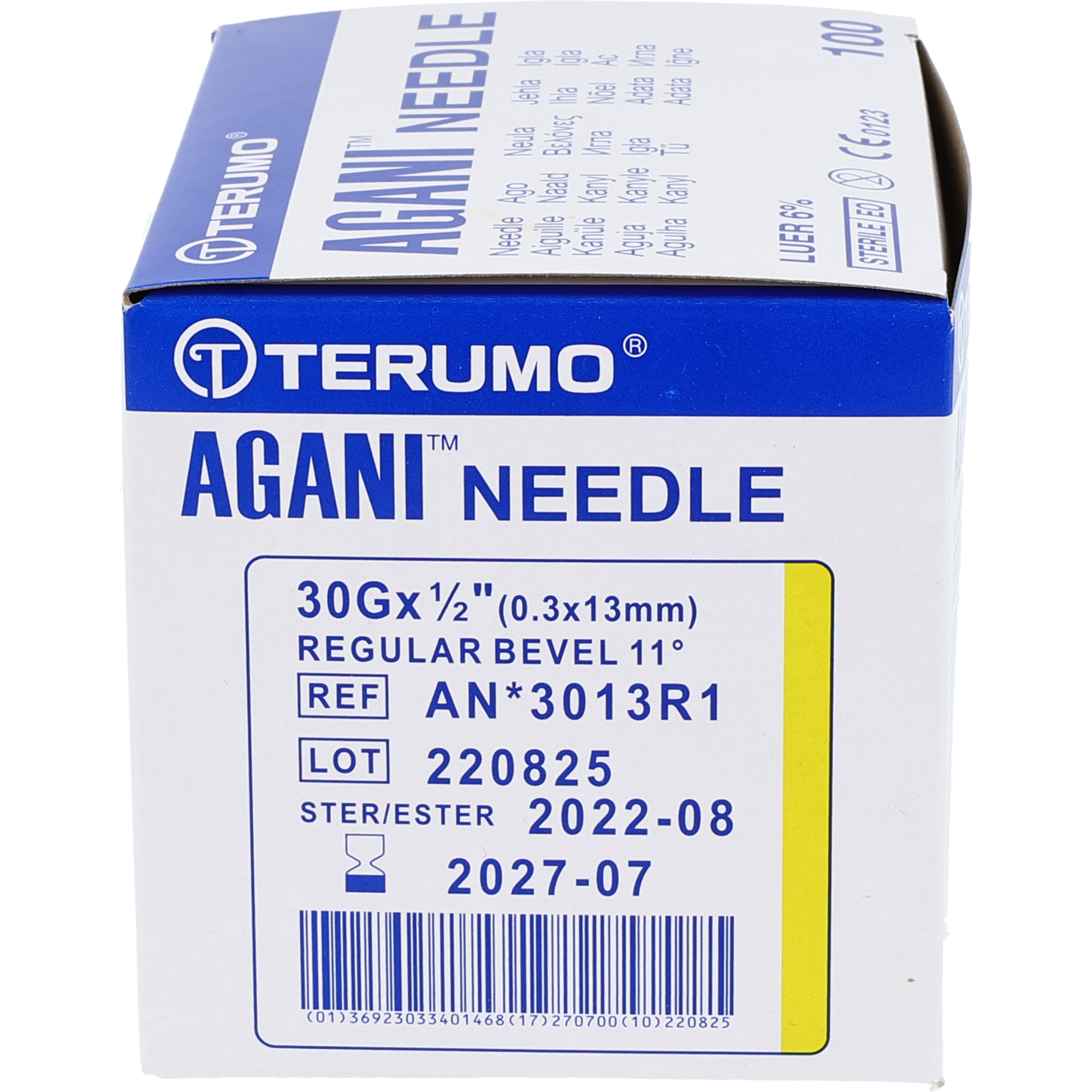 Terumo Agani Einmalkanüle gelb