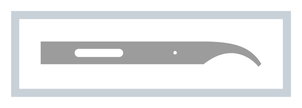 MediSet Peha Fadenmesser steril 6.5 cm, gebogen MediSet Peha Fadenmesser steril 6.5 cm, gebogen