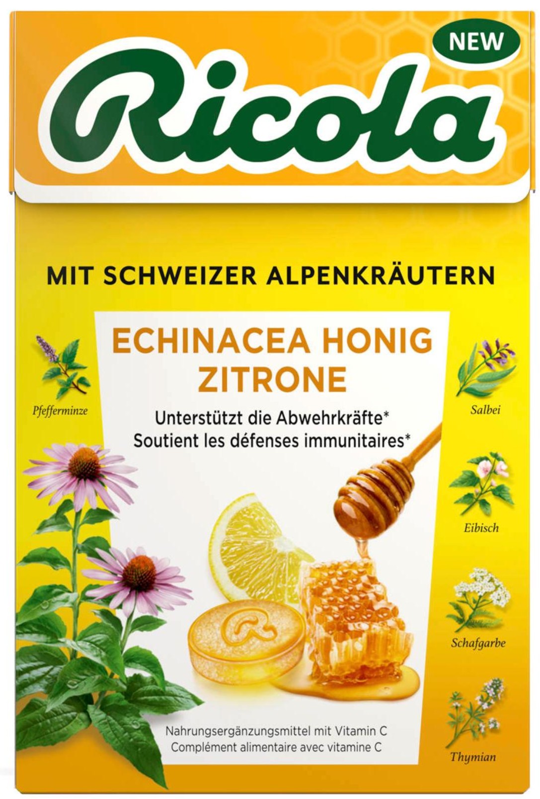 Ricola Bonbons Echinacea Honig Zitrone 50 g Ricola Bonbons Echinacea Honig Zitrone 50 g