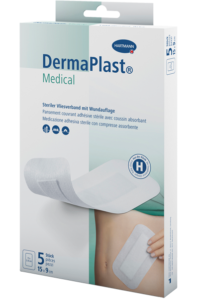 DermaPlast Medical Sterile Vliesstoffkompresse DermaPlast Medical Sterile Vliesstoffkompresse