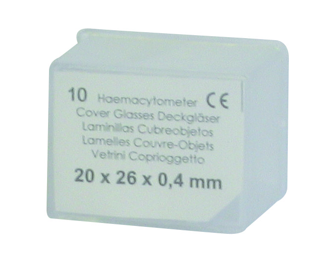 Lamelles couvre-objets pour Haemacytometer version CE
