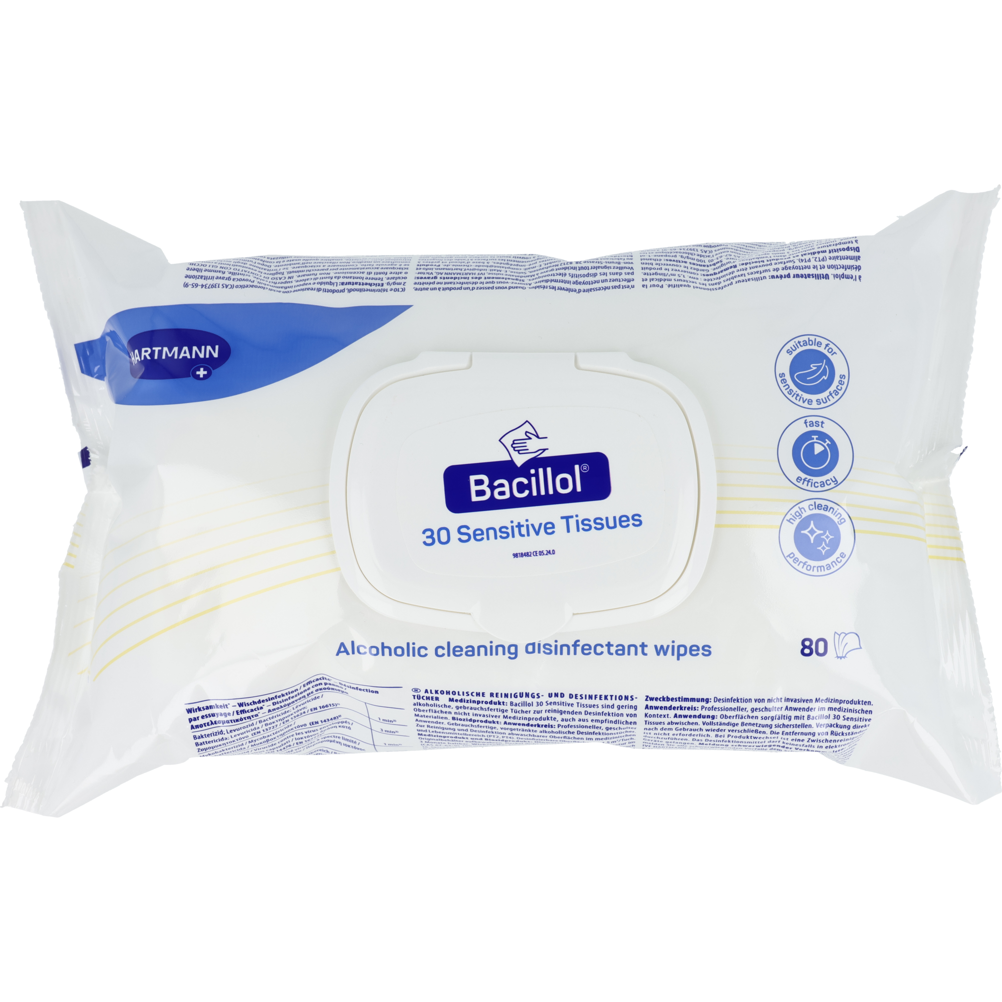 Bacillol 30 Sensitive Desinfektionstücher Flowpack