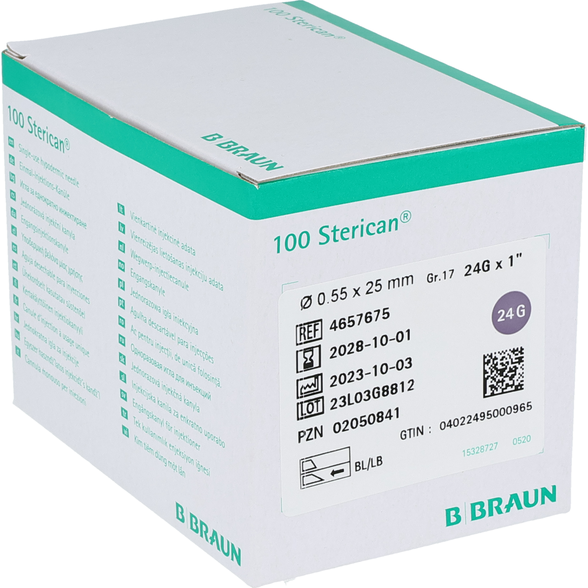 BBraun Sterican Aiguilles à usage unique