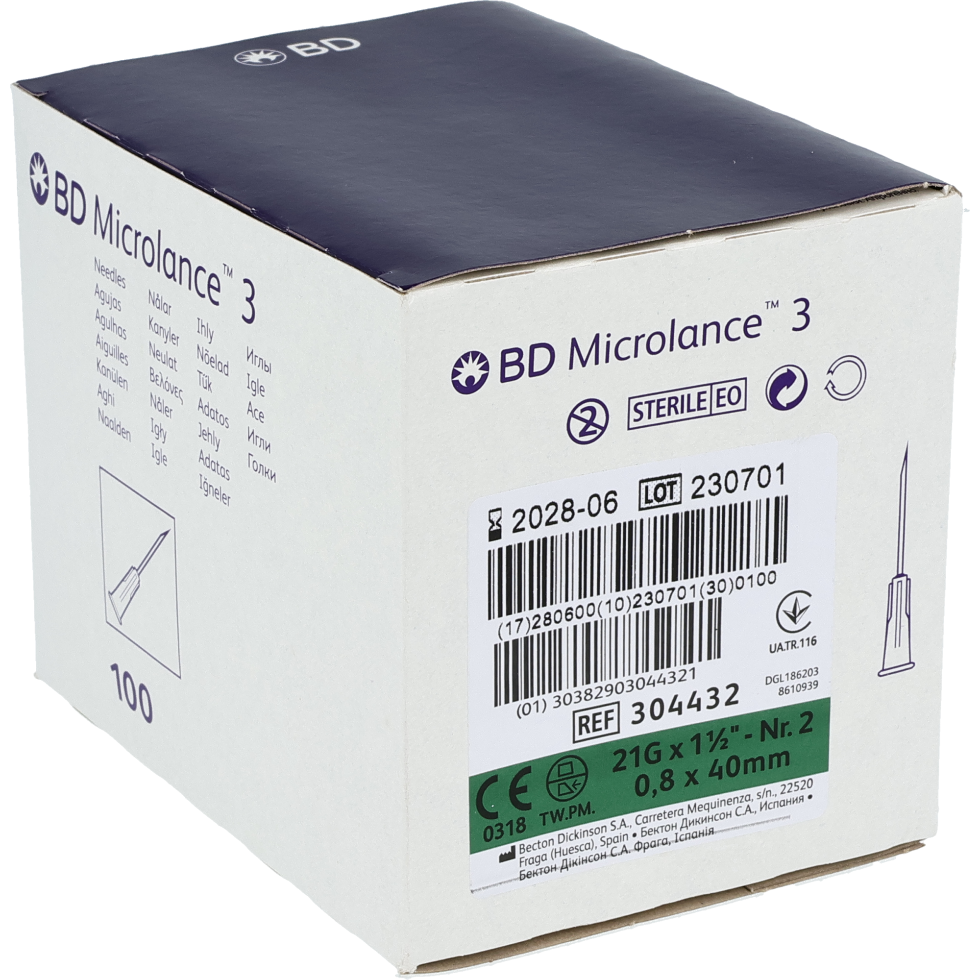 BD Microlance 3 Einmalkanülen Standard, grün