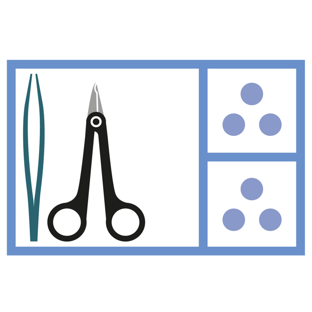 MediSet Fadenentfernungsset mit Fadenschere