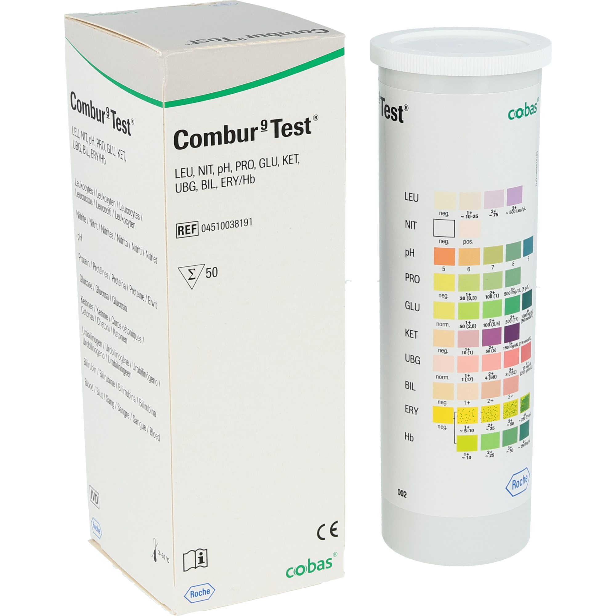 Roche Combur 9 Test bandelettes urinaires