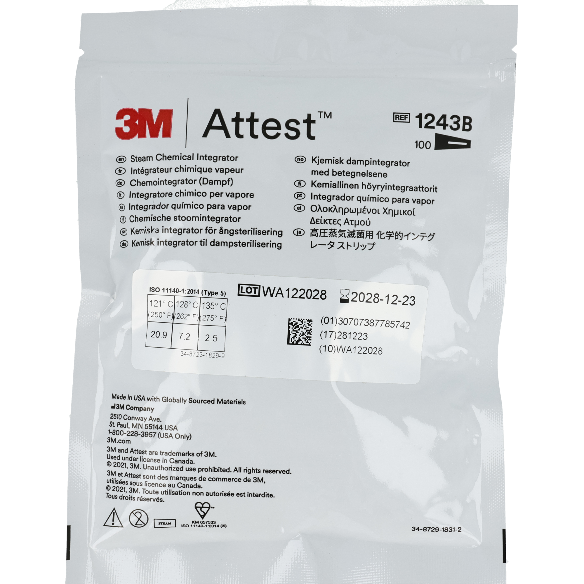 3M Comply SteriGage (vapeur)