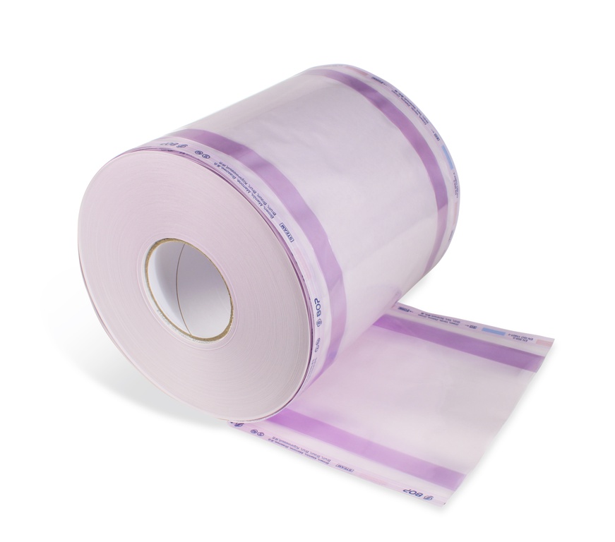 Steri-Rollen BOP TI mit Seitenfalte (Klarsichtschläuche) Steri-Rollen BOP TI mit Seitenfalte (Klarsichtschläuche)