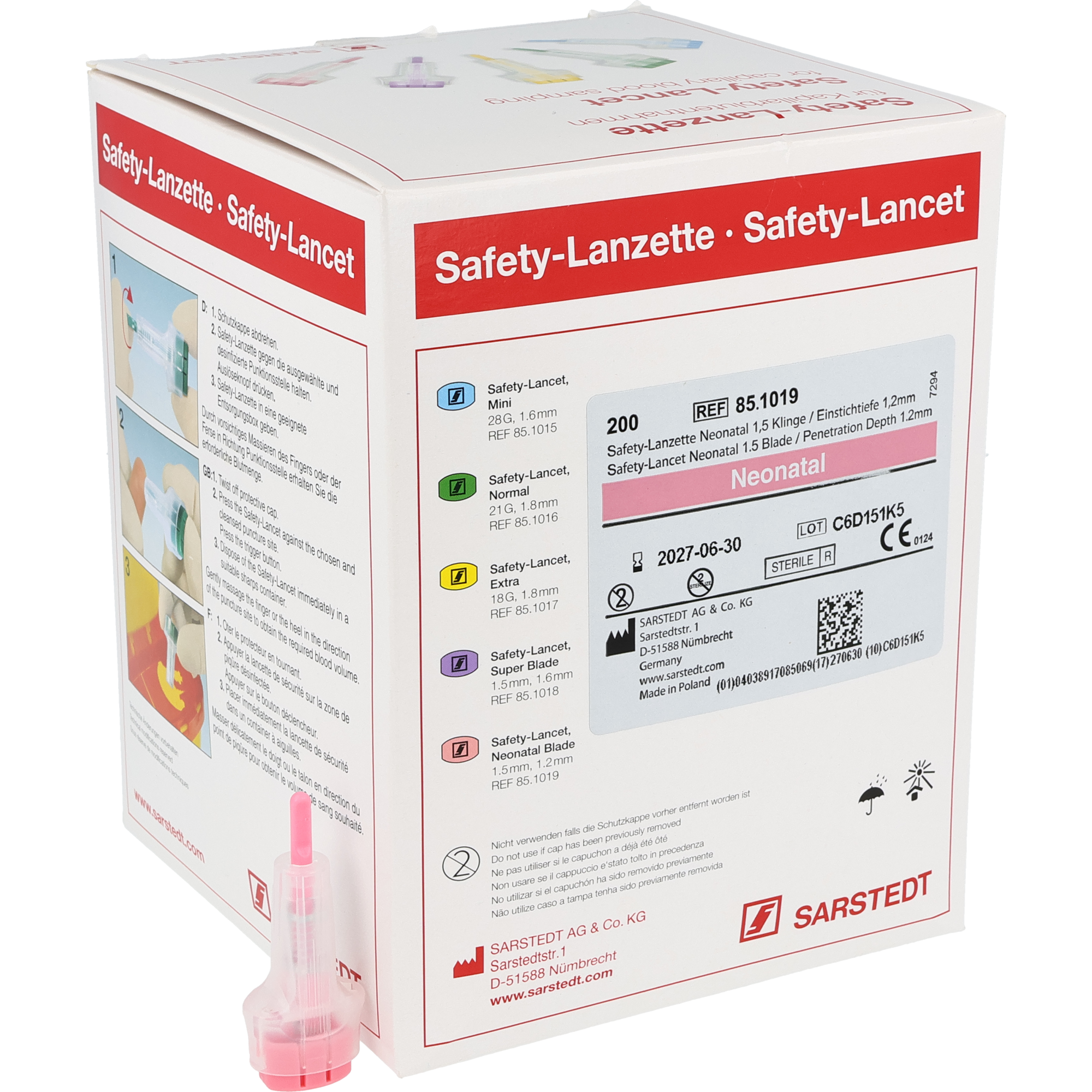 Sarstedt Safety-Lanzetten Sarstedt Safety-Lanzetten