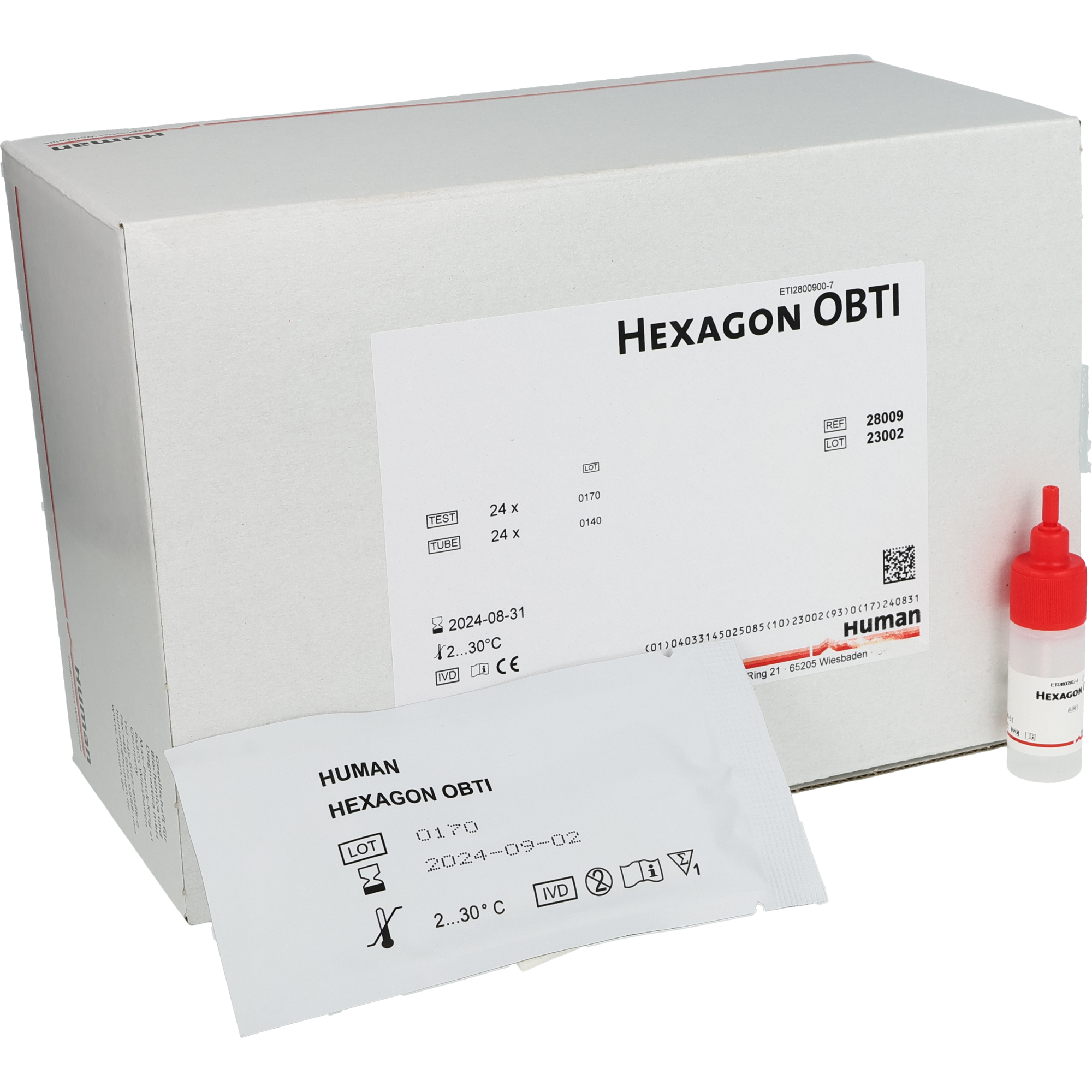 Hexagon OBTI pour le sang occulte
