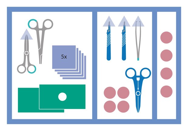 MediSet Kleines Naht-Set steril, einzeln verpackt steril MediSet Kleines Naht-Set steril, einzeln verpackt steril