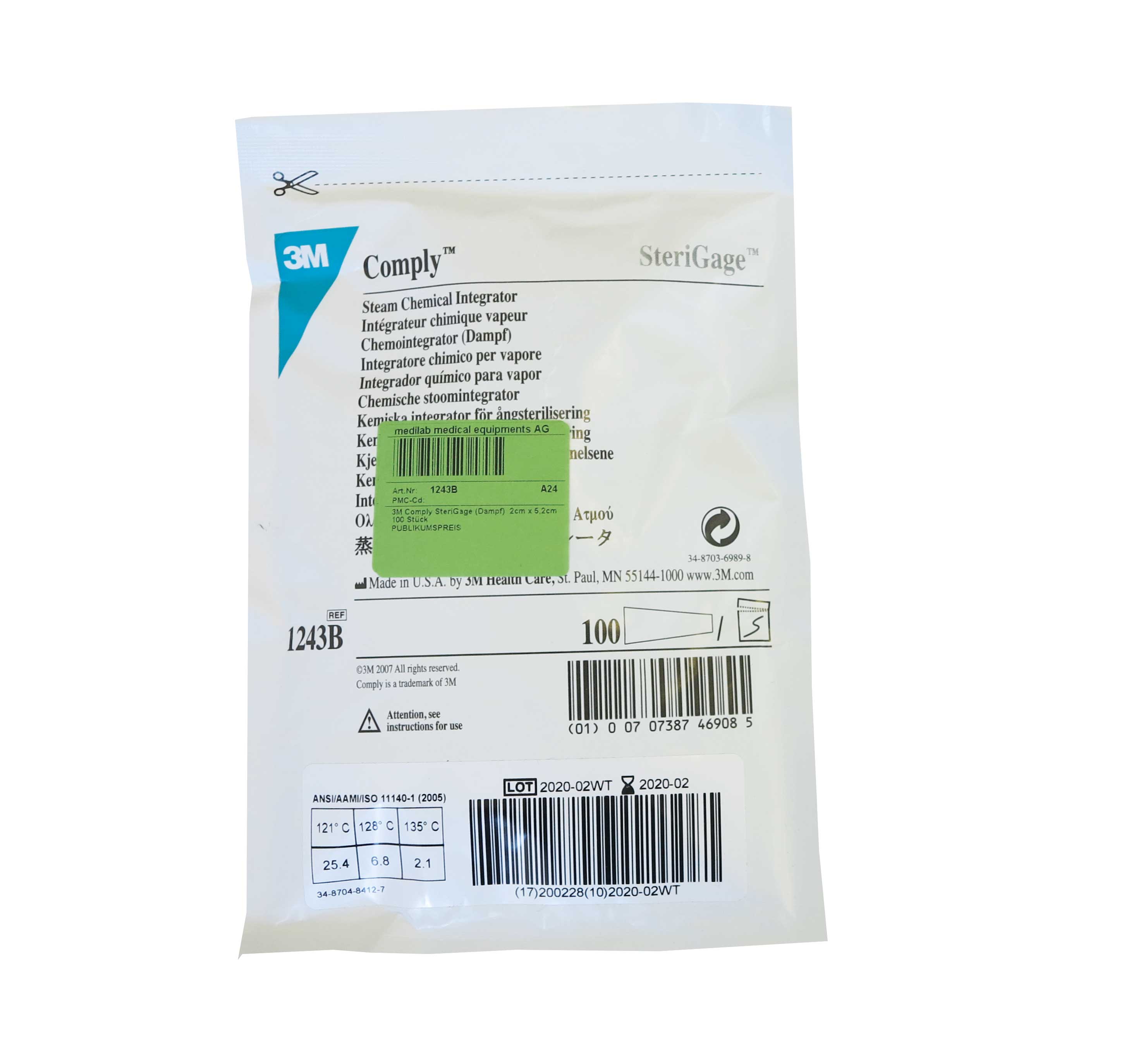 3M Comply SteriGage (Dampf) 3M Comply SteriGage (Dampf)