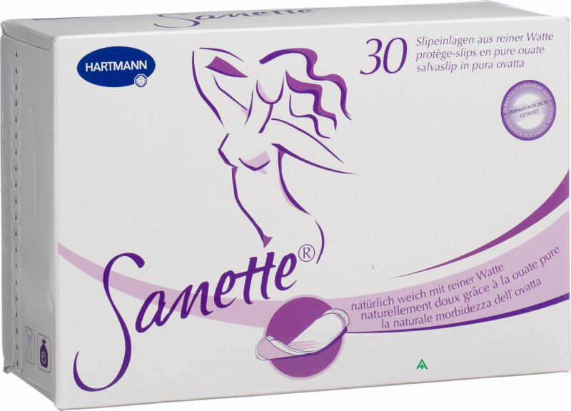 Sanette Slip Einlagen, ohne Plastikfolie