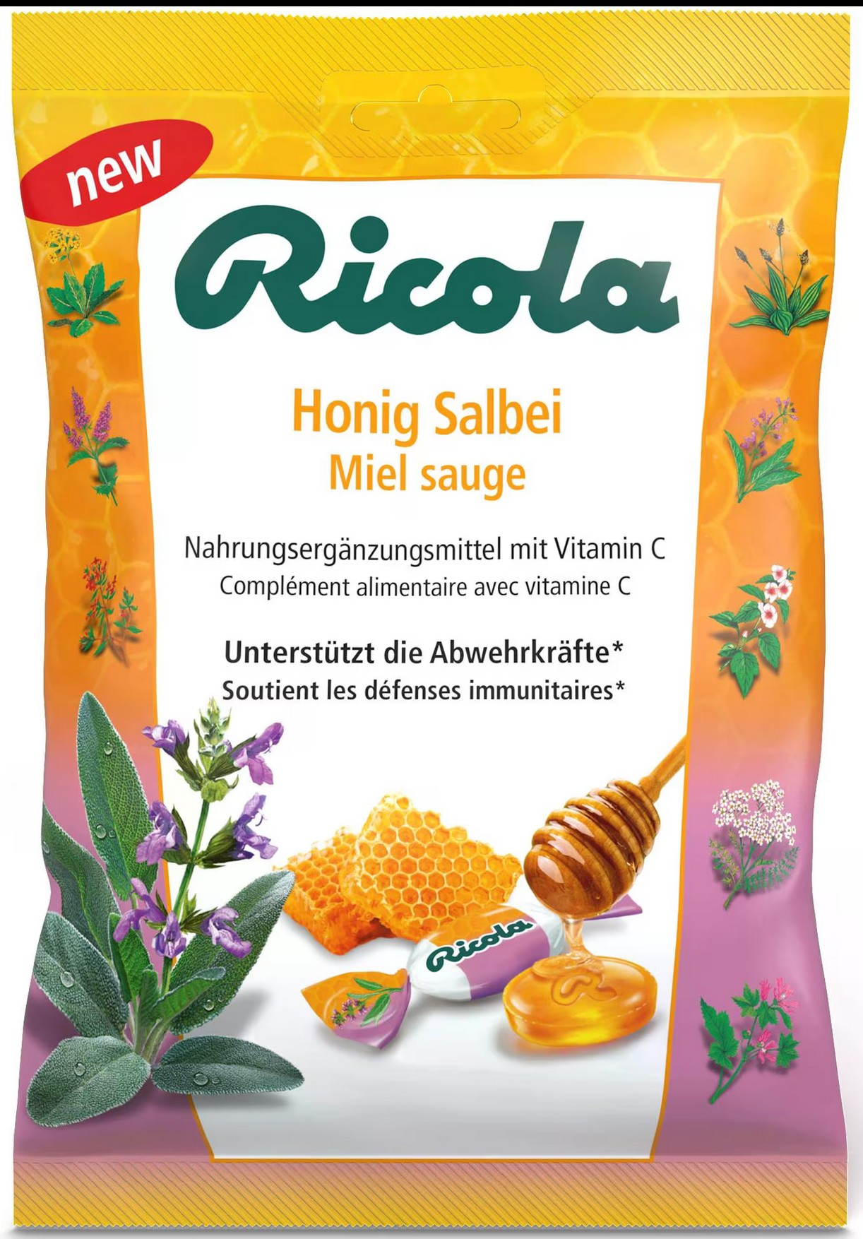 Ricola Bonbons Honig Salbei 75 g