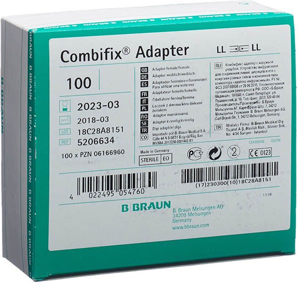 BBraun Combifix Adapter weiblich / weiblich