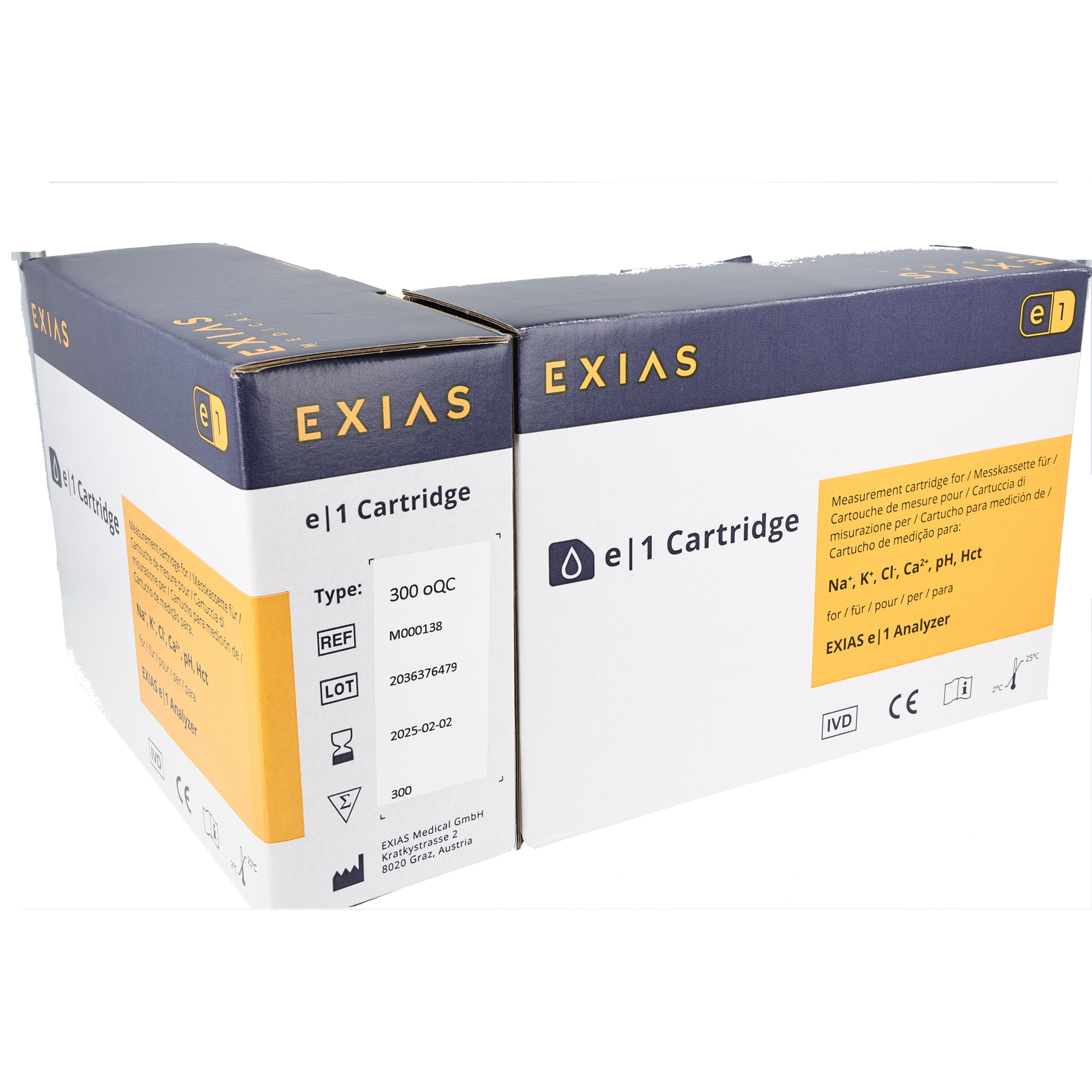 Exias E 1 cartuccia a 300 test incluso QC