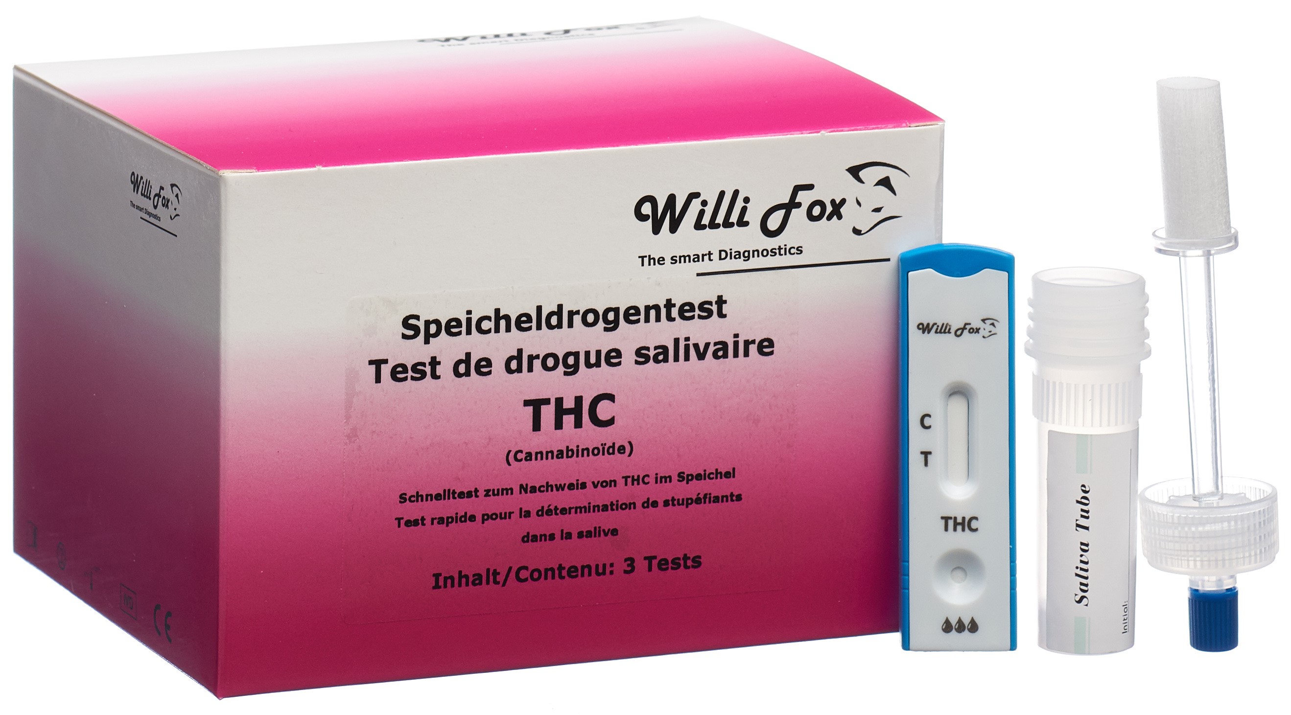 WILLI FOX Drogentest THC im Speichel WILLI FOX Drogentest THC im Speichel