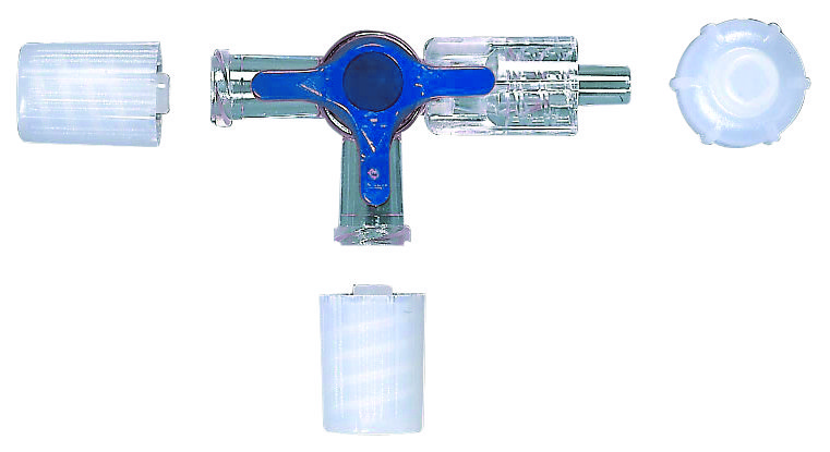 Fresenius 3-Wege-Hahn blau