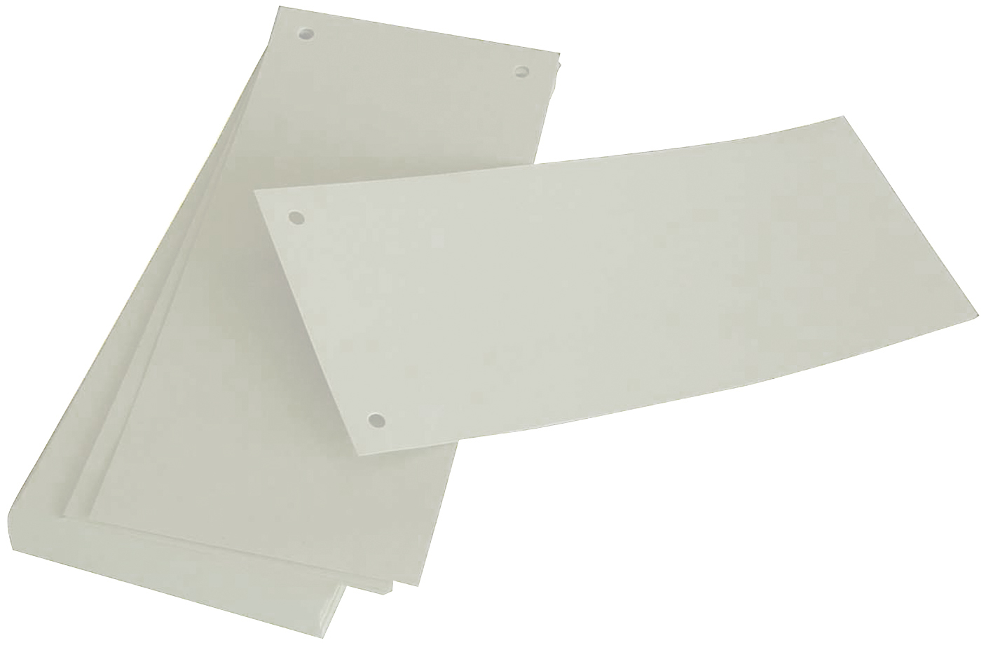  Trennstreifen aus Karton weiss gelocht