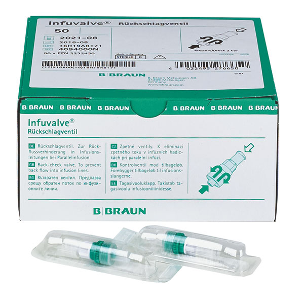 BBraun Infuvalve Rückschlagventil Latex-frei steril BBraun Infuvalve Rückschlagventil Latex-frei steril