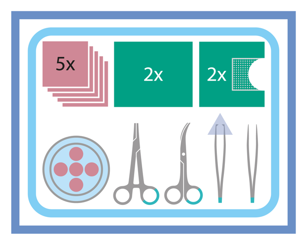 Kit de traitement chirurgical des plaies II