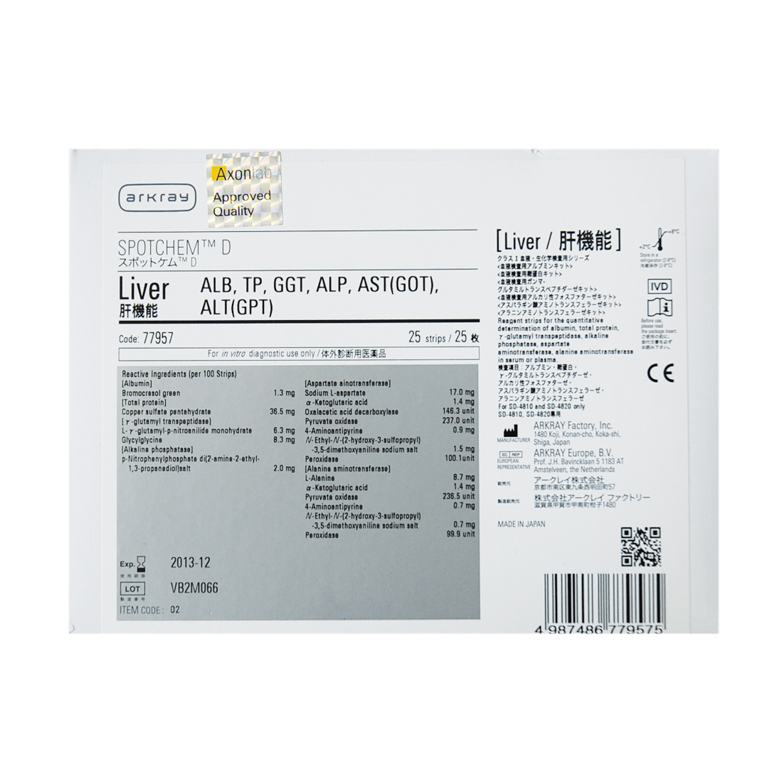 Spotchem D-Concept Profil du foie ALB, ALP,ALT,AST,GGT,TP
