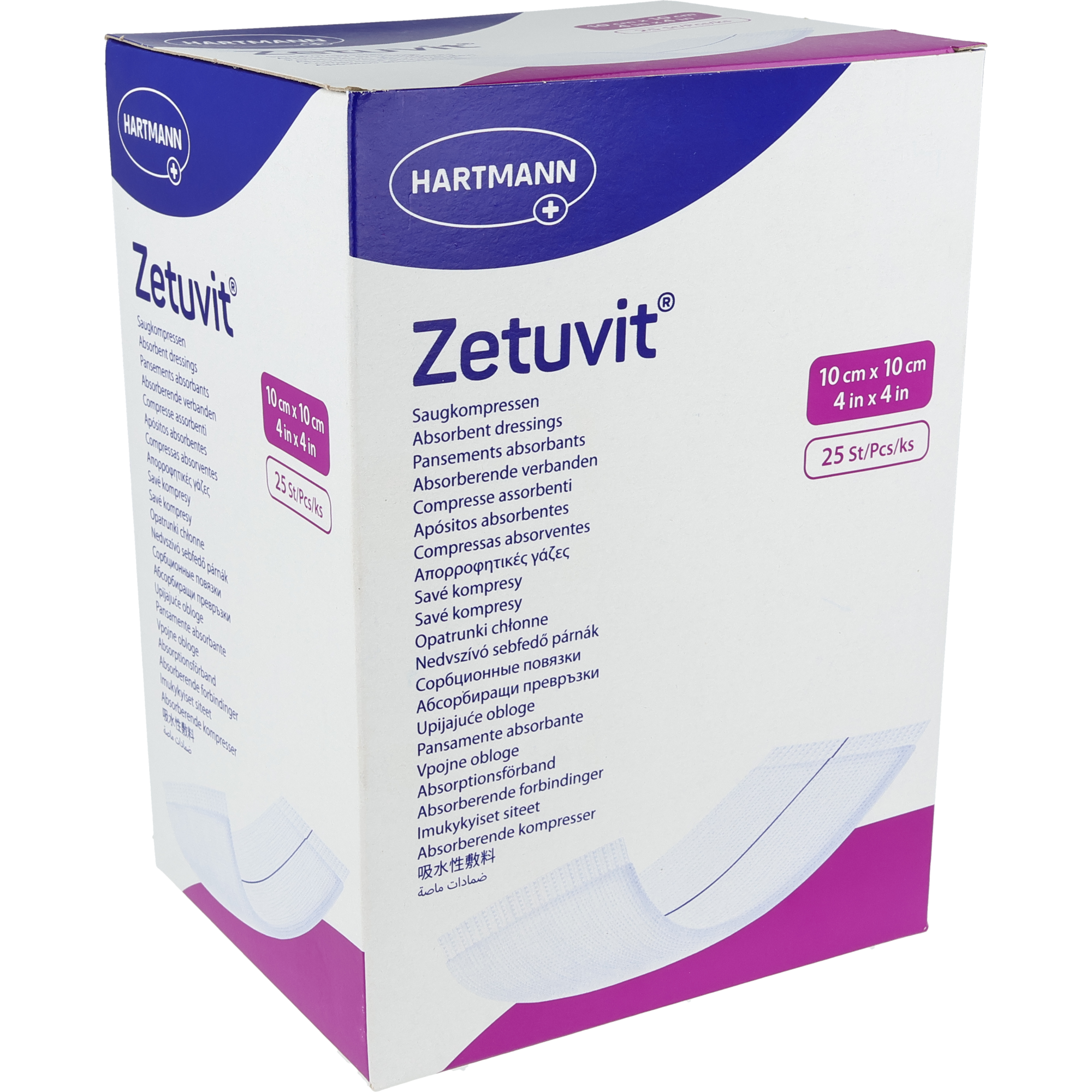 Zetuvit Absorptionsverbände (Saugkompressen), steril Zetuvit Absorptionsverbände (Saugkompressen), steril
