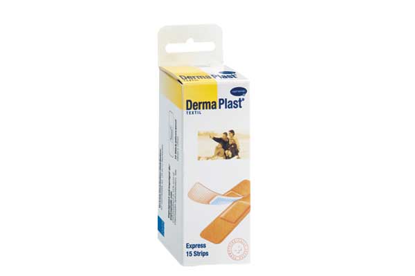 DermaPlast Textil Pflaster Express Packung Strips DermaPlast Textil Pflaster Express Packung Strips