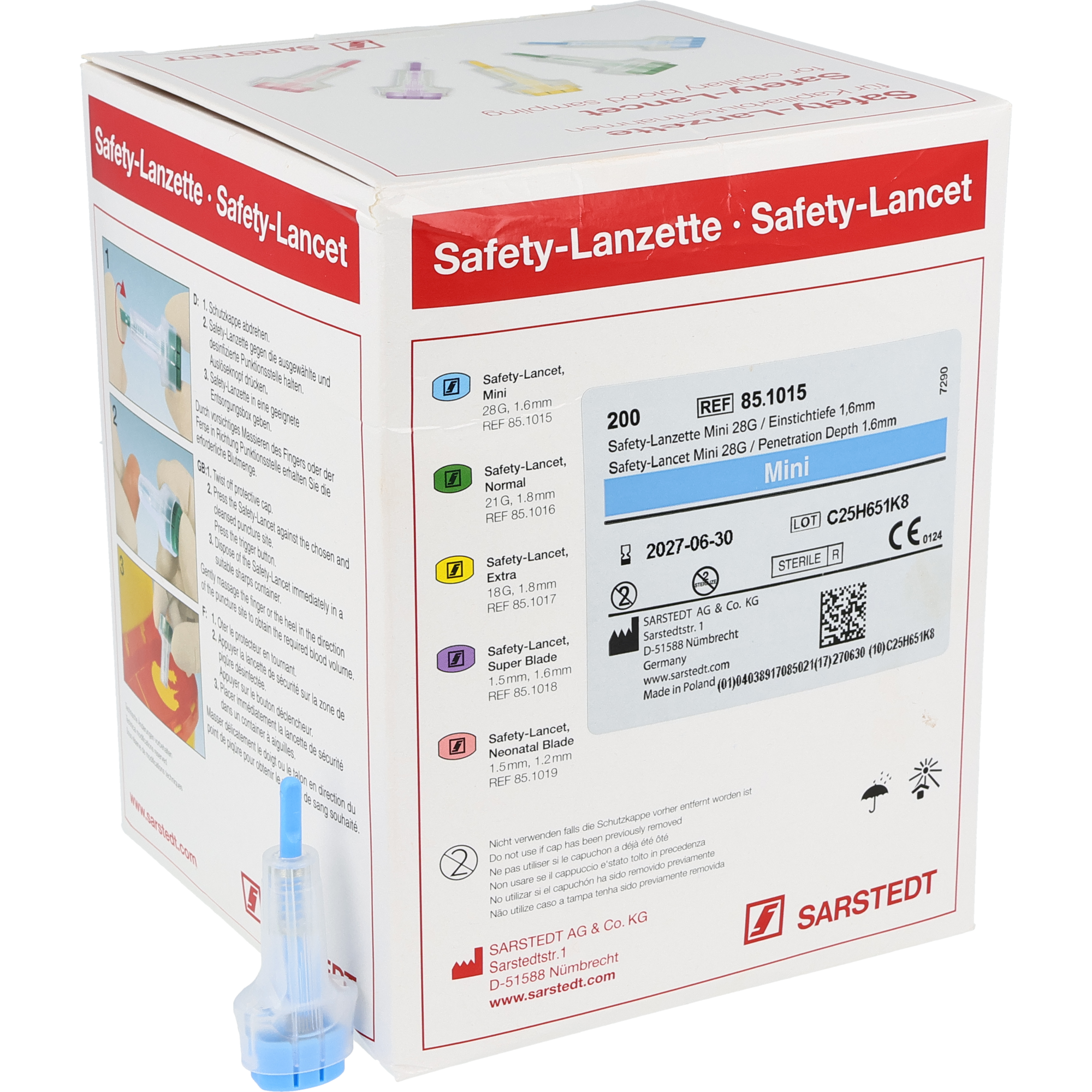 Sarstedt Safety-Lanzette Sarstedt Safety-Lanzette