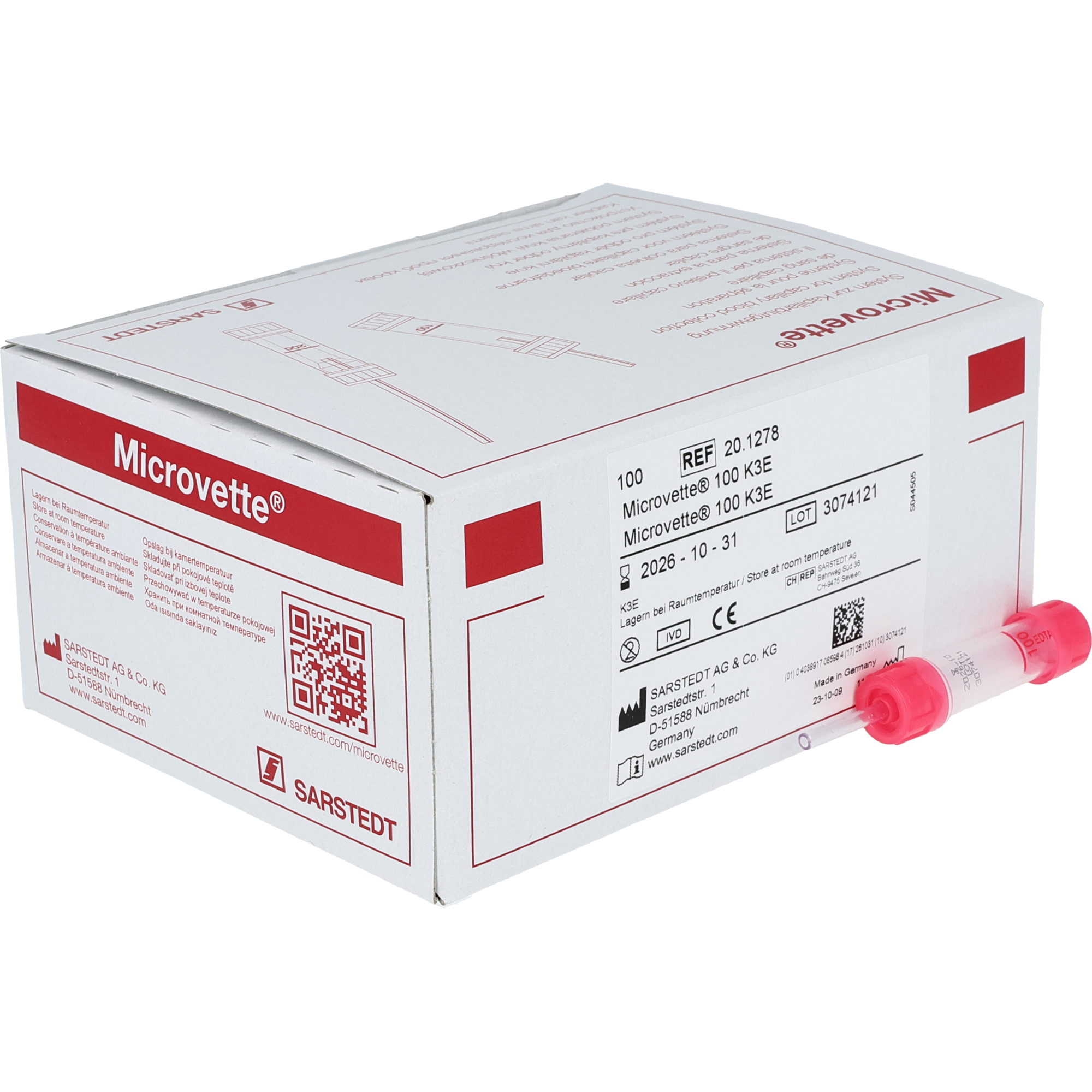 Microvette 100 EDTA K3E, 100 µl Microvette 100 EDTA K3E, 100 µl