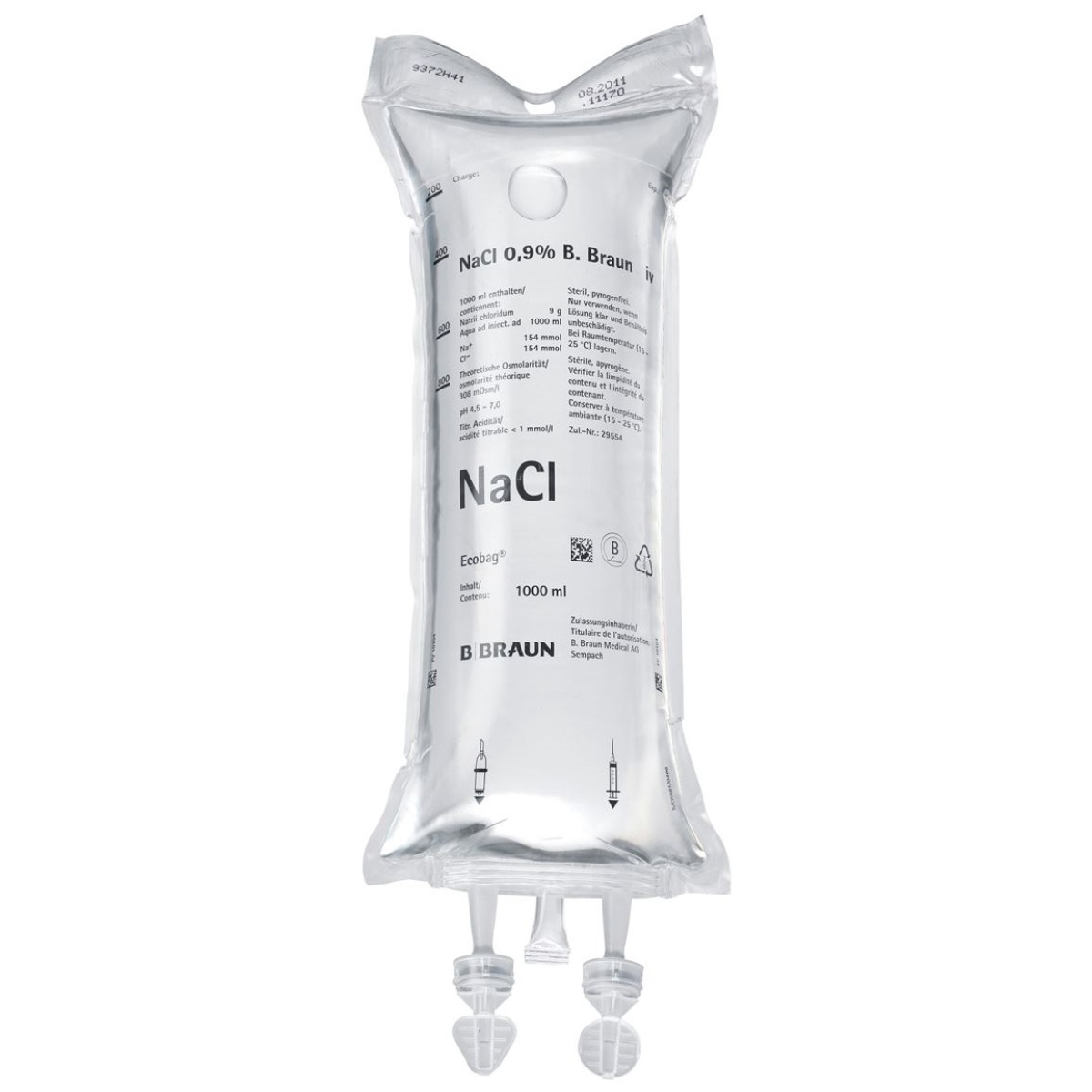 BBraun NaCl 0.9% Ecobag (FV10104) BBraun NaCl 0.9% Ecobag (FV10104)