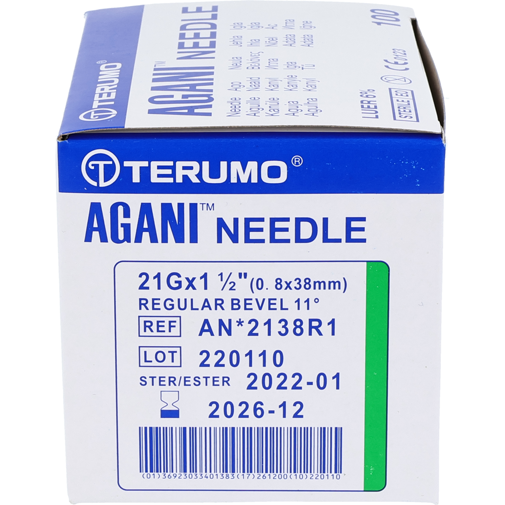 Terumo Agani Einmalkanüle grün