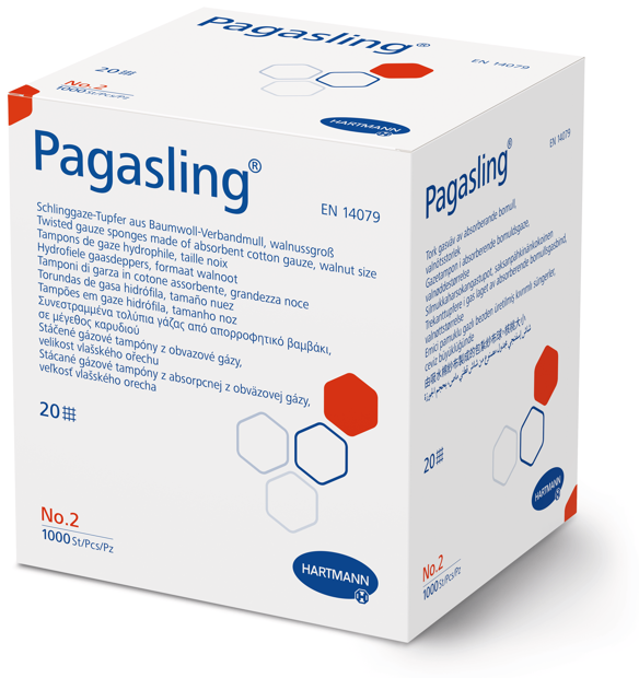 Tampons de gaze en boucle Pagasling non stériles, taille 2