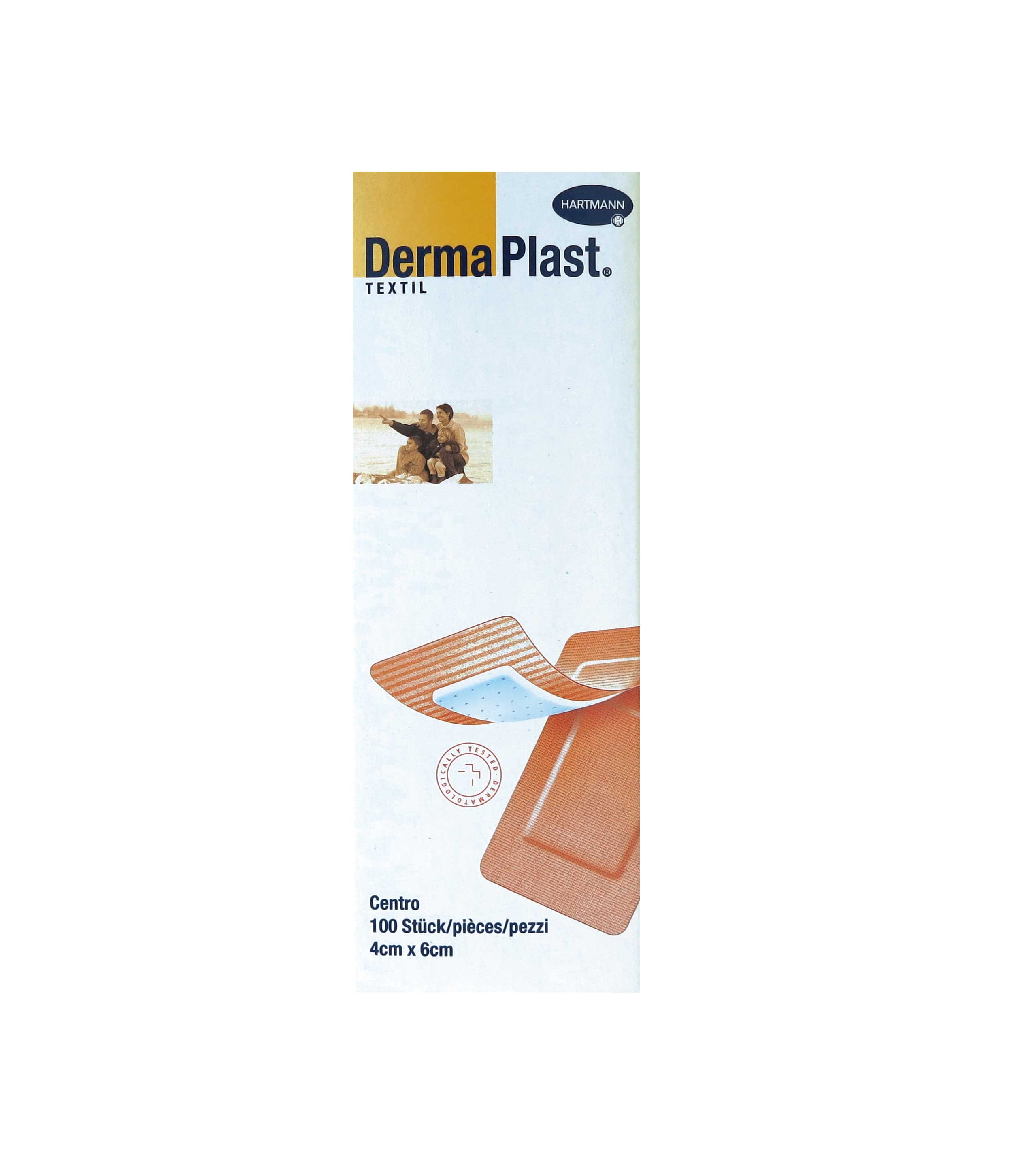DermaPlast Textil zentriertes Wundkissen DermaPlast Textil zentriertes Wundkissen