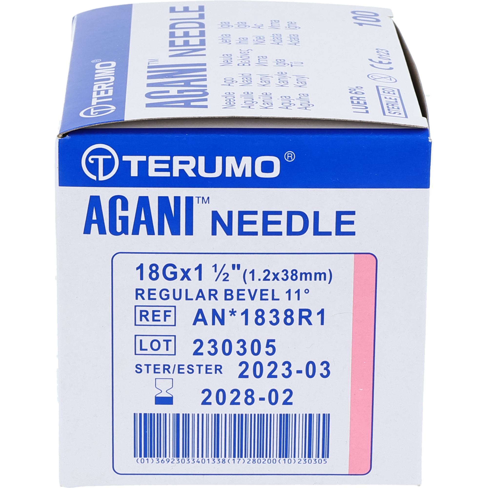 Terumo Agani Einmalkanüle rosa Terumo Agani Einmalkanüle rosa