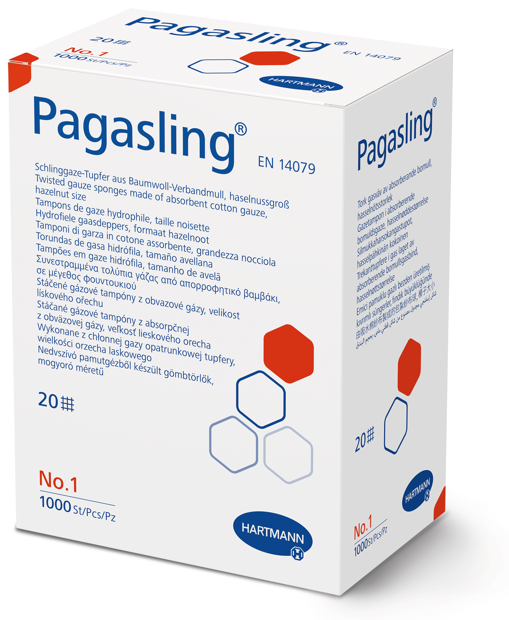 Pagasling Schlinggazetupfer unsteril Grösse 1 Pagasling Schlinggazetupfer unsteril Grösse 1