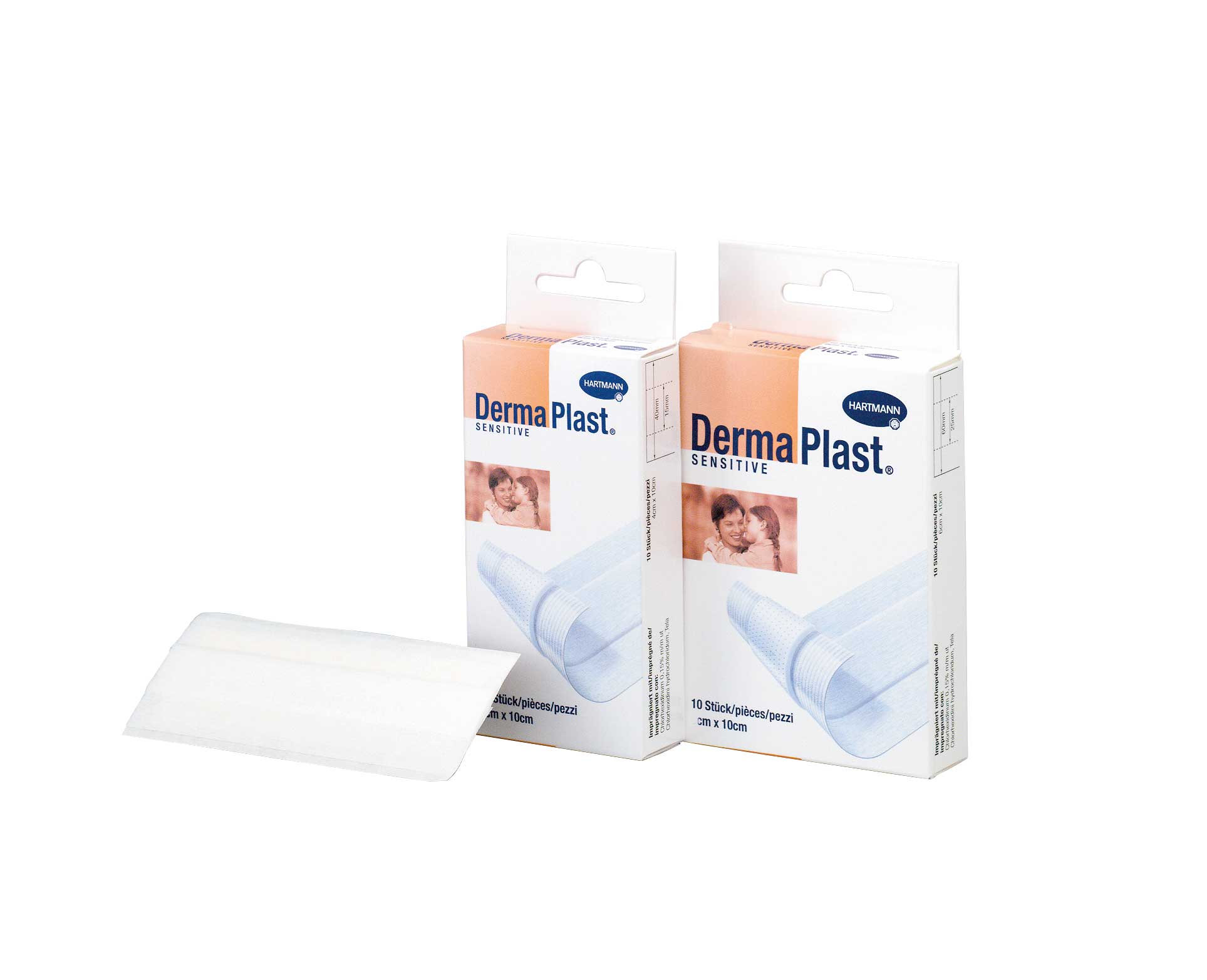 DermaPlast Sensitive weiss Wundschnellverband, zuschneidbar