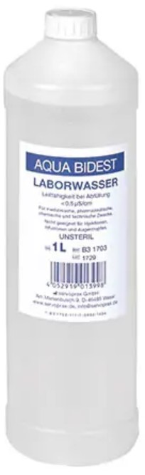 Aqua Bidest Laborwasser 1'000 ml