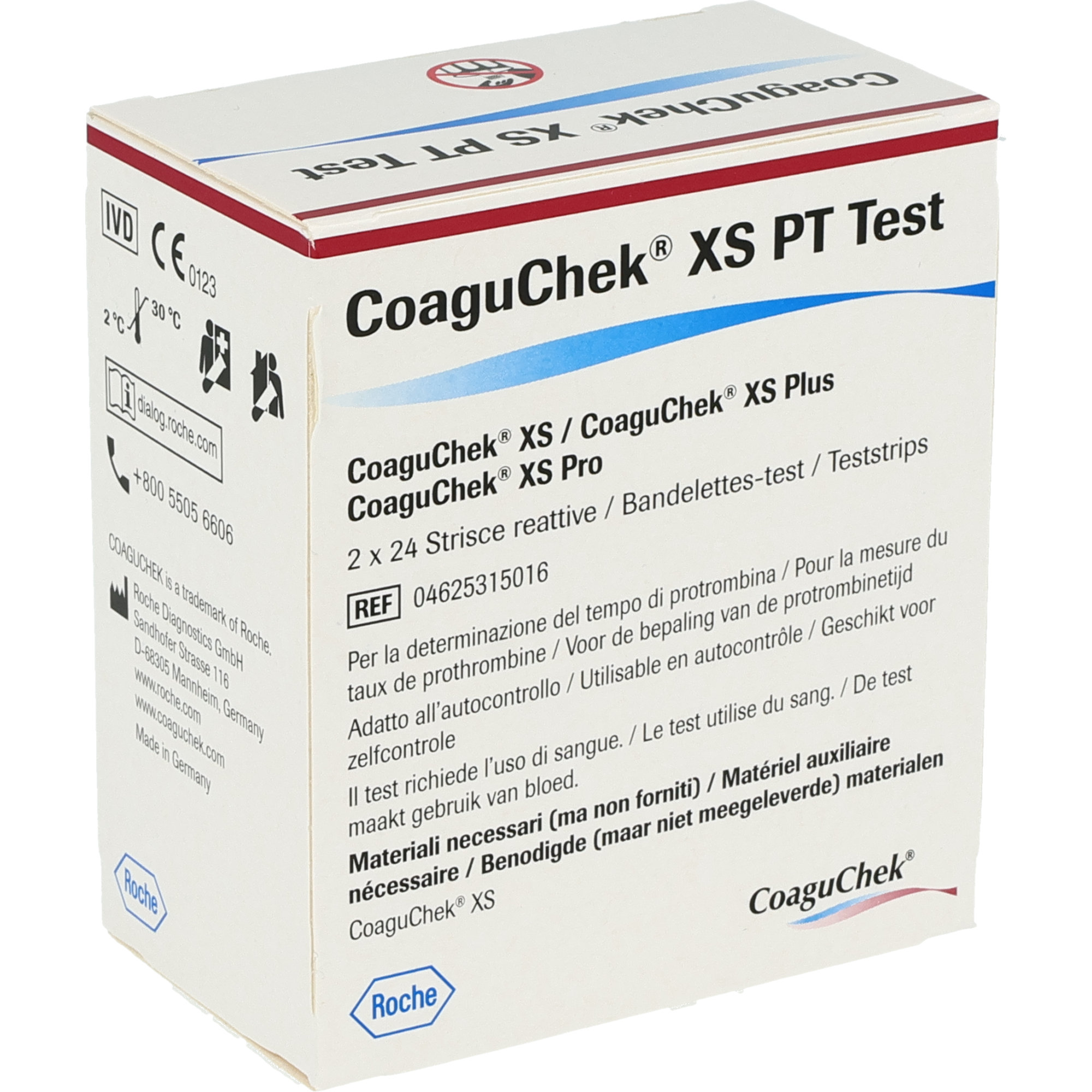 Roche CoaguChek XS PT Plus Teststreifen Roche CoaguChek XS PT Plus Teststreifen
