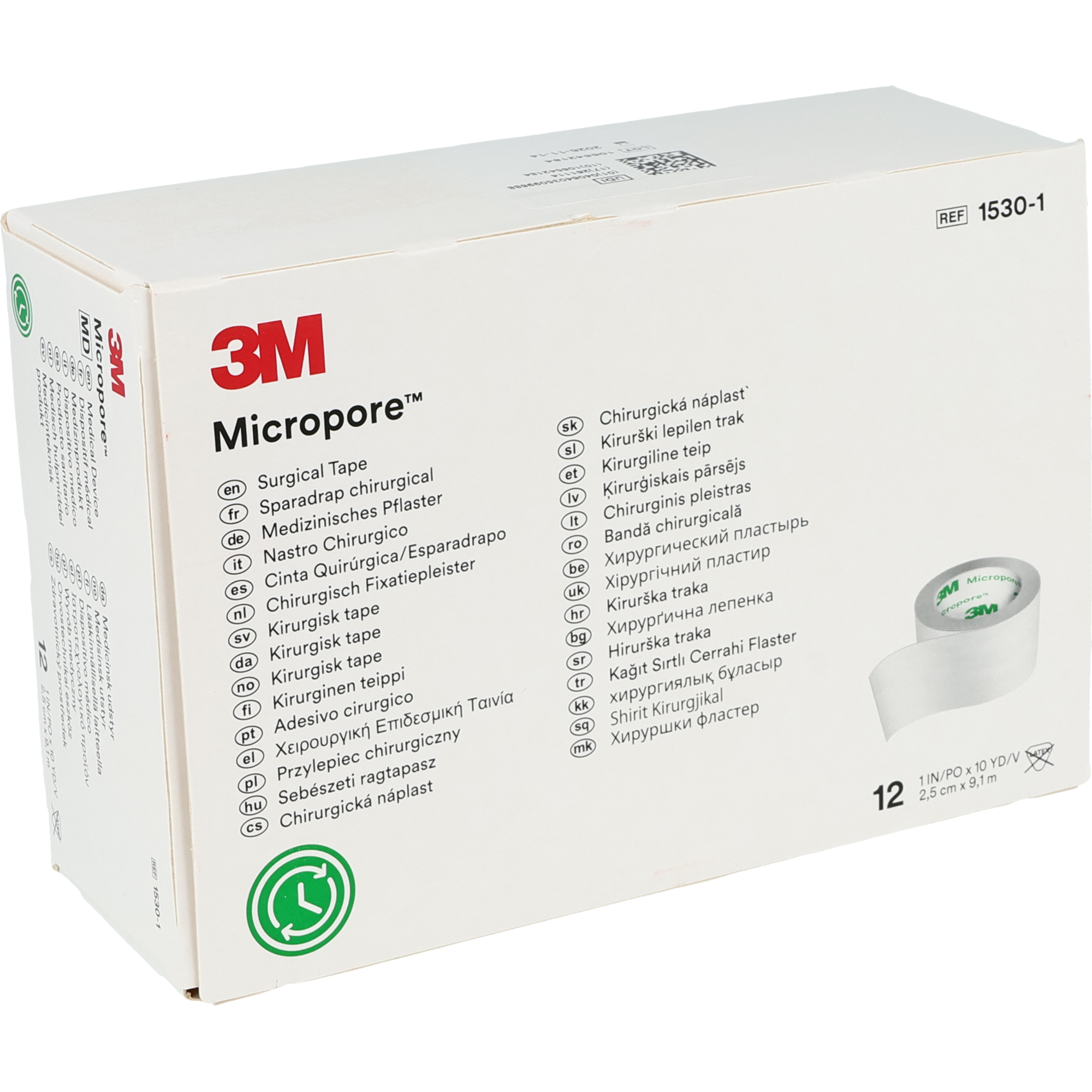 3M Micropore blanc sans dérouleur