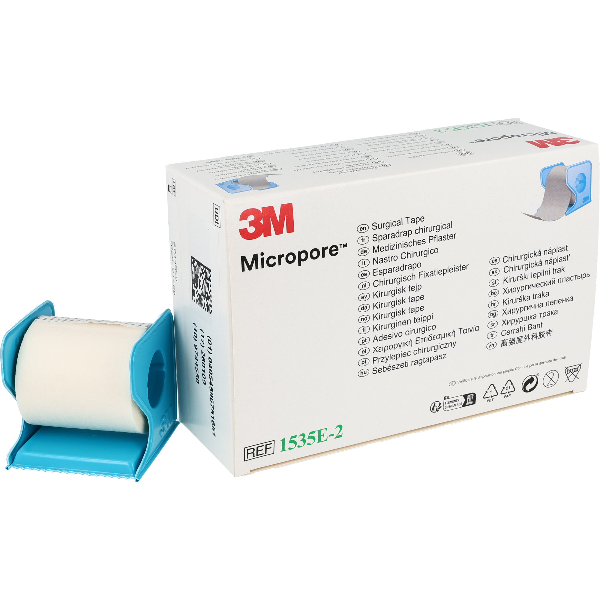 3M Micropore blanc avec dérouleur