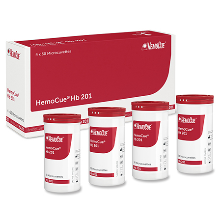 HemoCue Microcuvettes à hémoglobine 201/201+