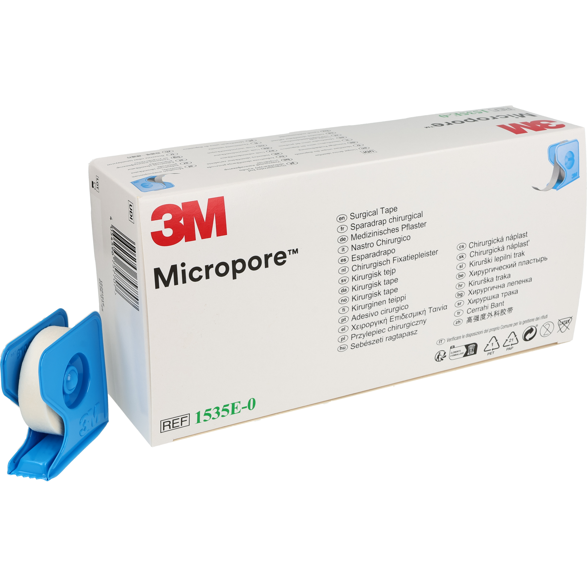 3M Micropore blanc avec dérouleur